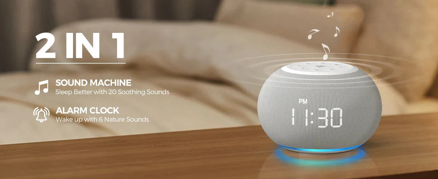 Auto-Dimmable Sound Machine Alarm Clock Anjank™ - RS Store