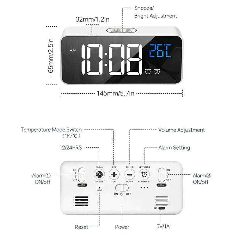 Digital Alarm Clock Niditon™ - RS Store