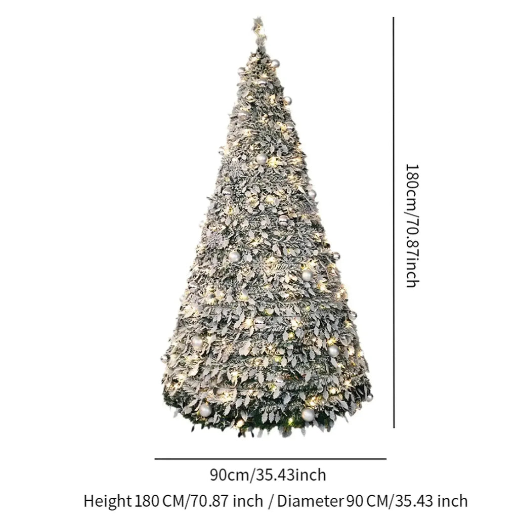 150/180/210CM Foldable Christmas Tree with Decorative Lights™ - RS Store
