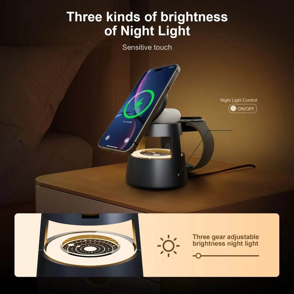 4 in 1 Wireless Charging Station Magnetic 15W Fast Charger™ - RS Store