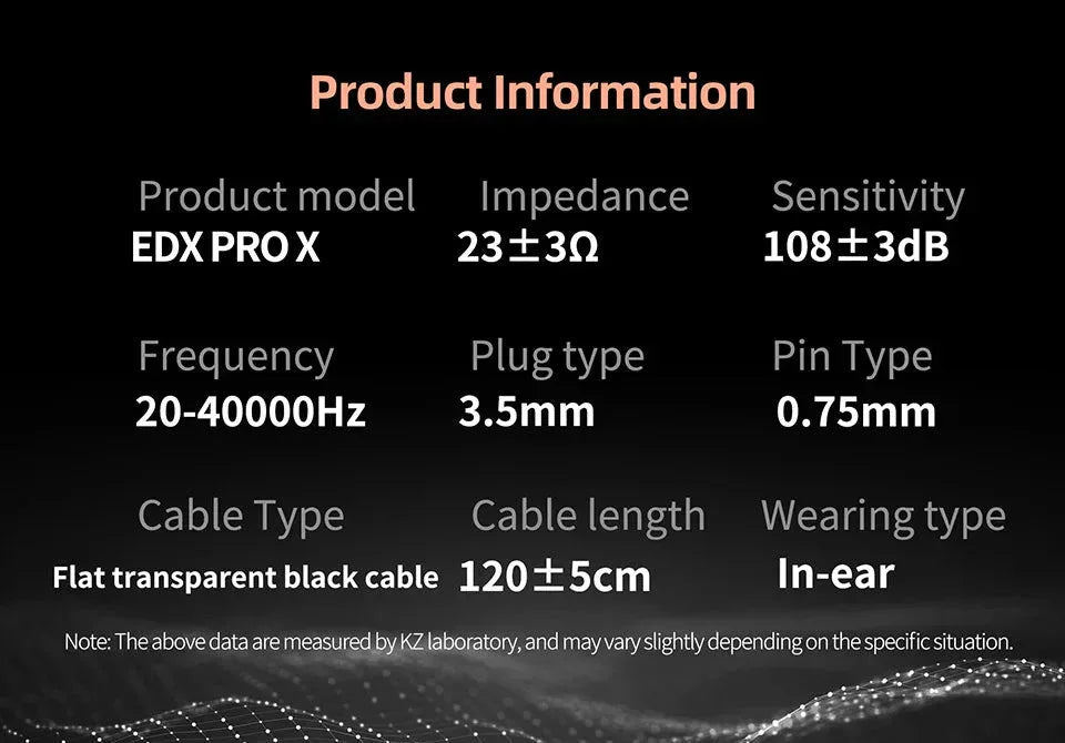 EDX PRO X IEM Earphones KZ™ - RS Store