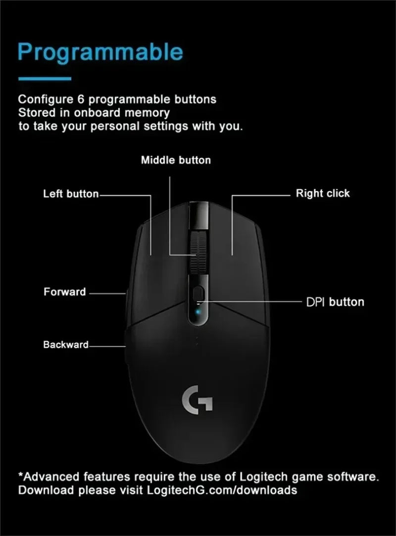 G304 Ligthspeed Wireless Gaming Mouse Logitech™