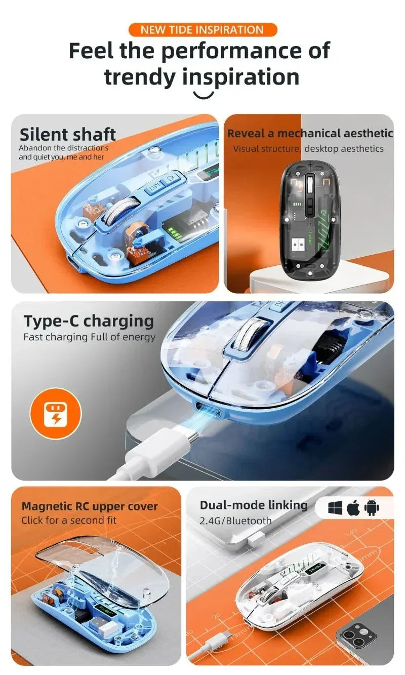 Transparent Wireless Mouse Opuyym™ - RS Store
