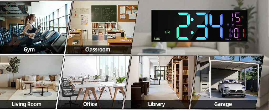 16.2'' Large Digital Wall Clock Cyp™ - RS Store