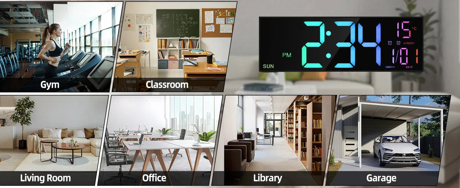 16.2'' Large Digital Wall Clock Cyp™ - RS Store