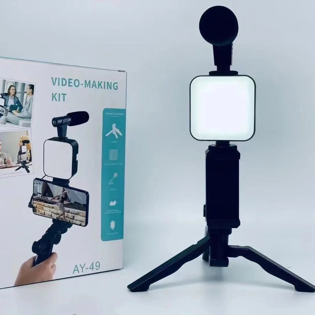 Smartphone Vlogging Kit With Tripod Phone Holder Sttkgzd™
