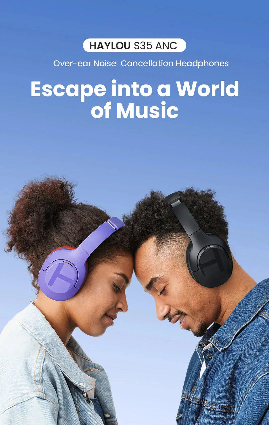 S35 ANC Wireless Headphones Haylou™ - RS Store