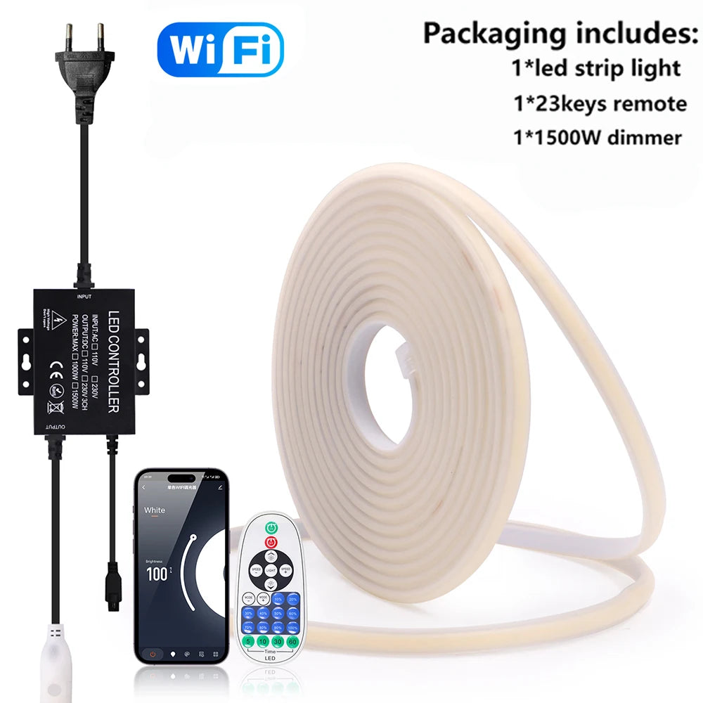 220V Dimmable COB LED Neon Strip Light Kisufu™