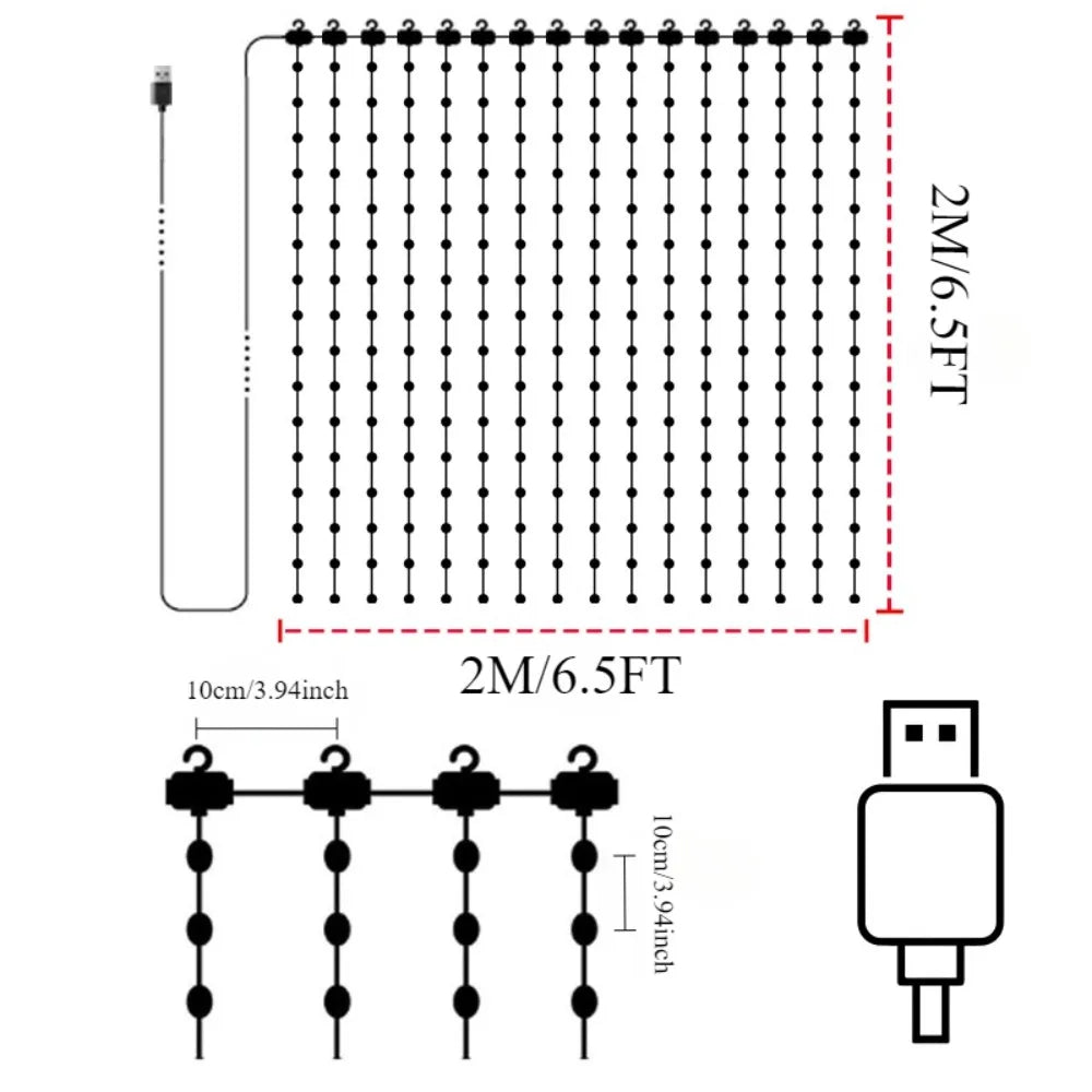 400 LED Smart Curtain Lights™