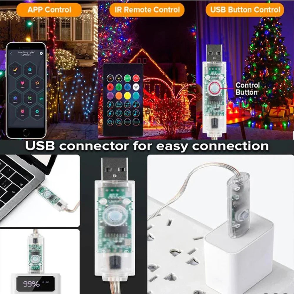MIMIRGB 66ft USB LED Christmas Lights™