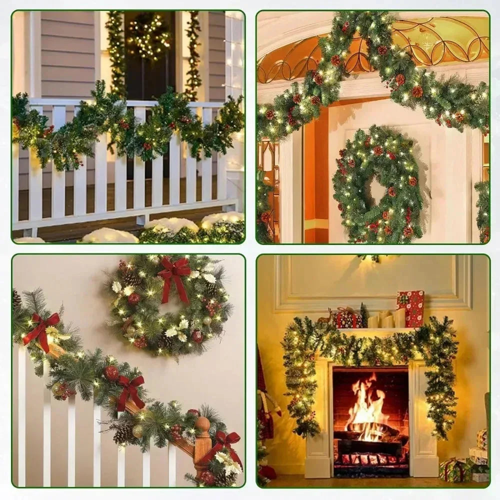 Christmas LED Rattan Garland Decorations™ - RS Store