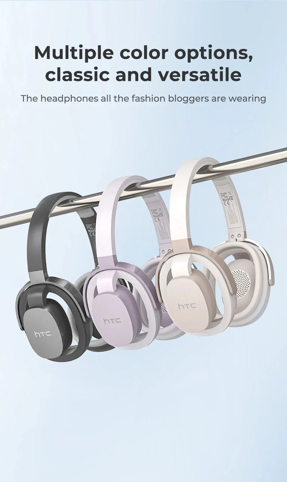 Over-ear Headphones 134 Languages Translation Earphones Htc™ - RS Store