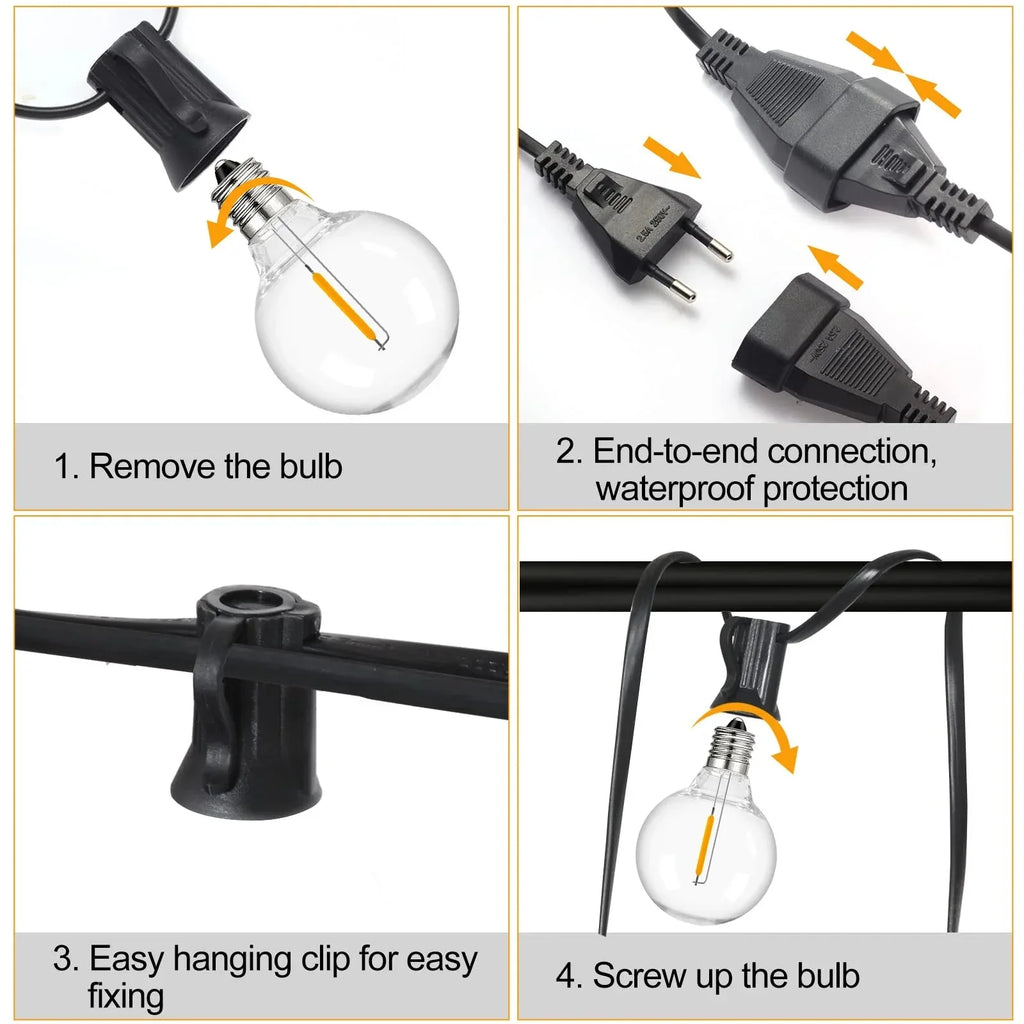 Outdoor Garland String Lights Genixgreen™ - RS Store