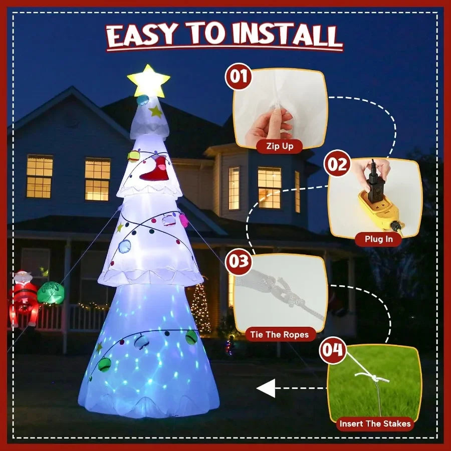 10FT Inflatable Christmas Tree White™