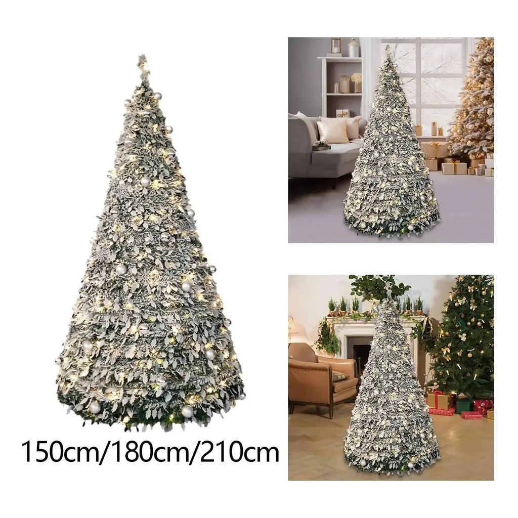 150/180/210CM Foldable Christmas Tree with Decorative Lights™ - RS Store