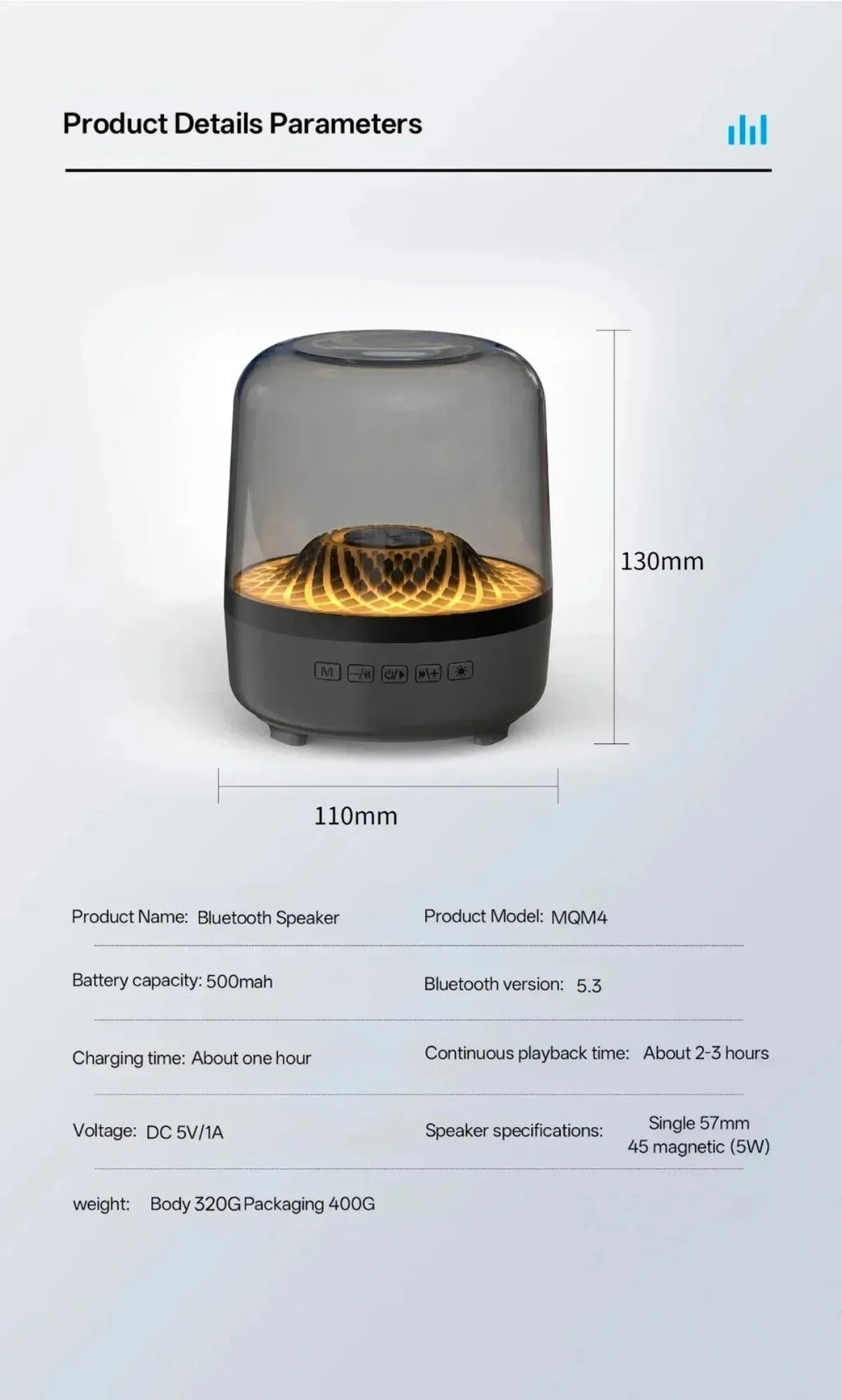 Glaze 5 Subwoofer Bluetooth Wjoy™ - RS Store