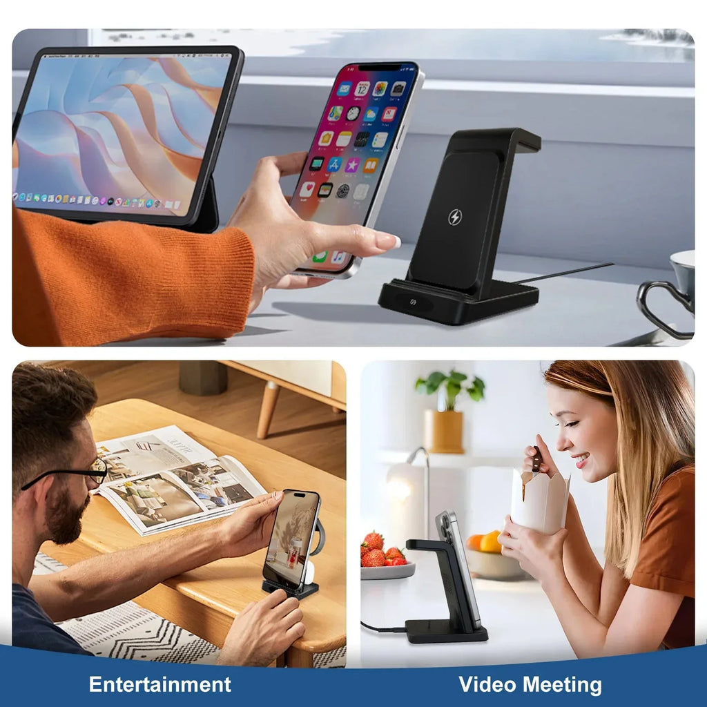 3-in-1 Wireless Charging Station™ - RS Store