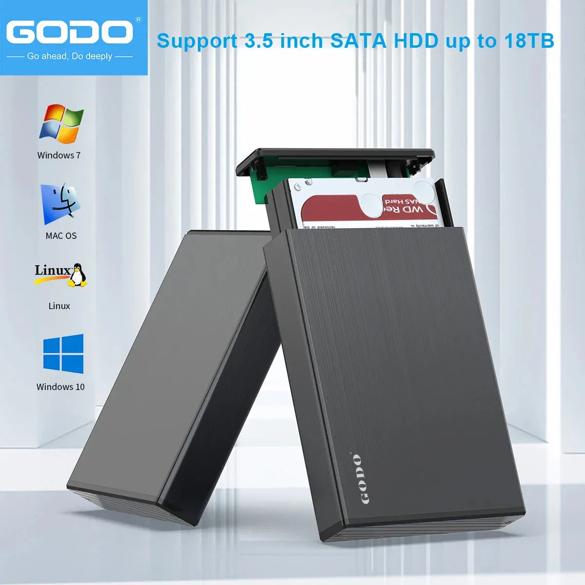 GODO USB 3.0 3.5 Inch SATA HDD SSD External Hard Drive™ - RS Store