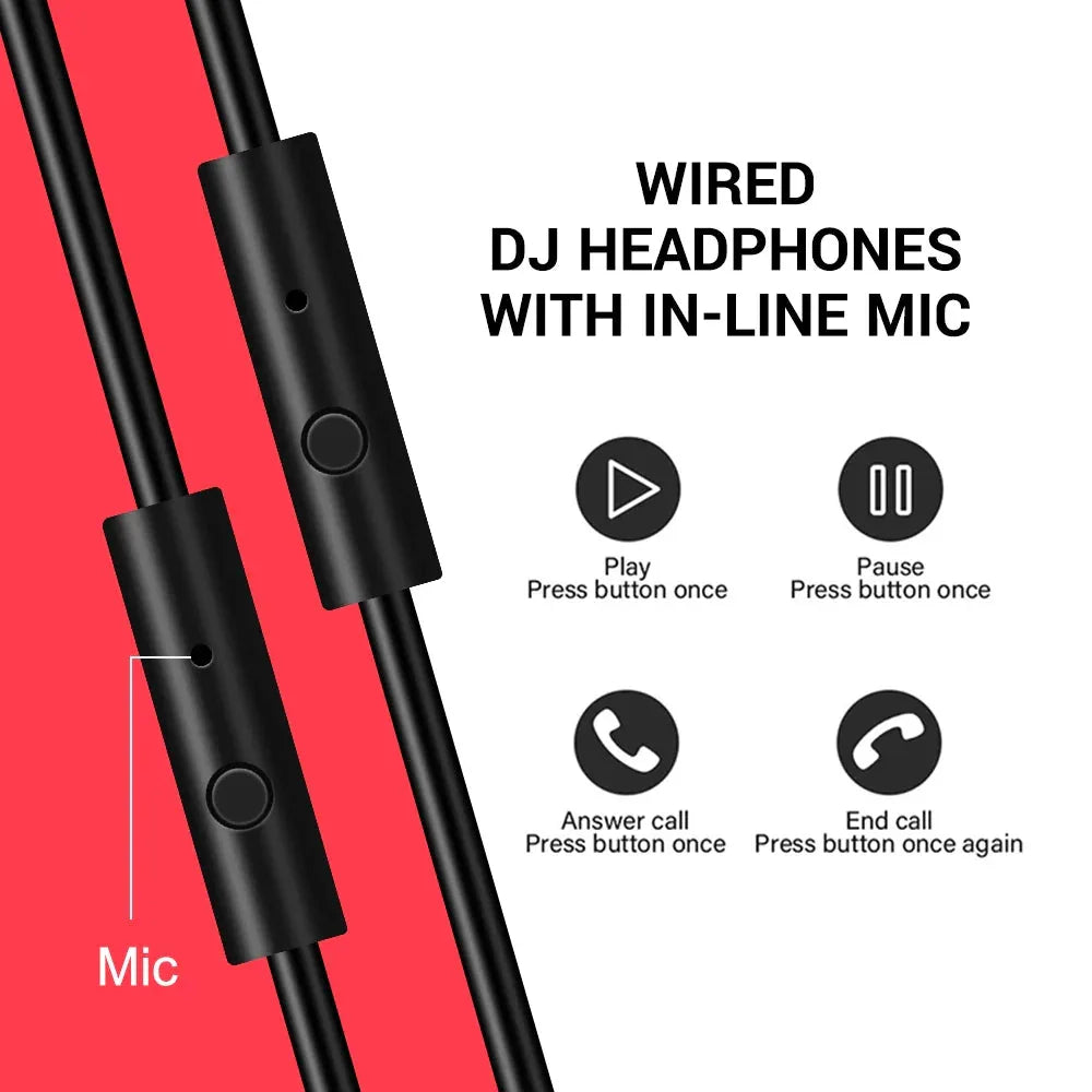 Wired Over Ear Headphone With Mic Oneodio™ - RS Store
