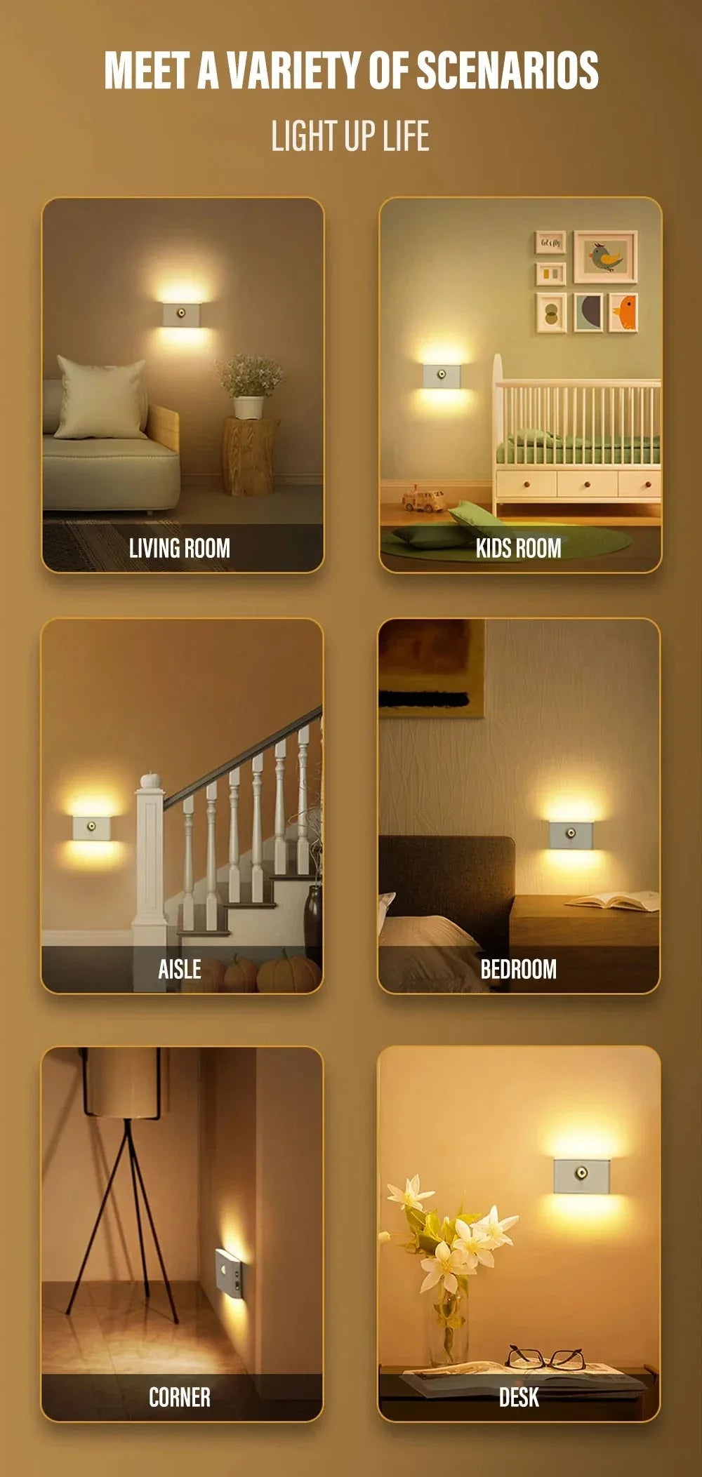 LED Induction Night Light Wireless USB Charging Lihangstar™ - RS Store