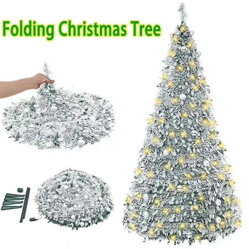 150/180/210CM Foldable Christmas Tree with Decorative Lights™ - RS Store