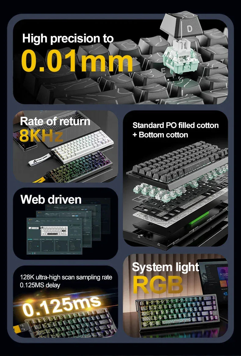 Magnetic Gaming Keyboard ATTACK SHARK™ - RS Store