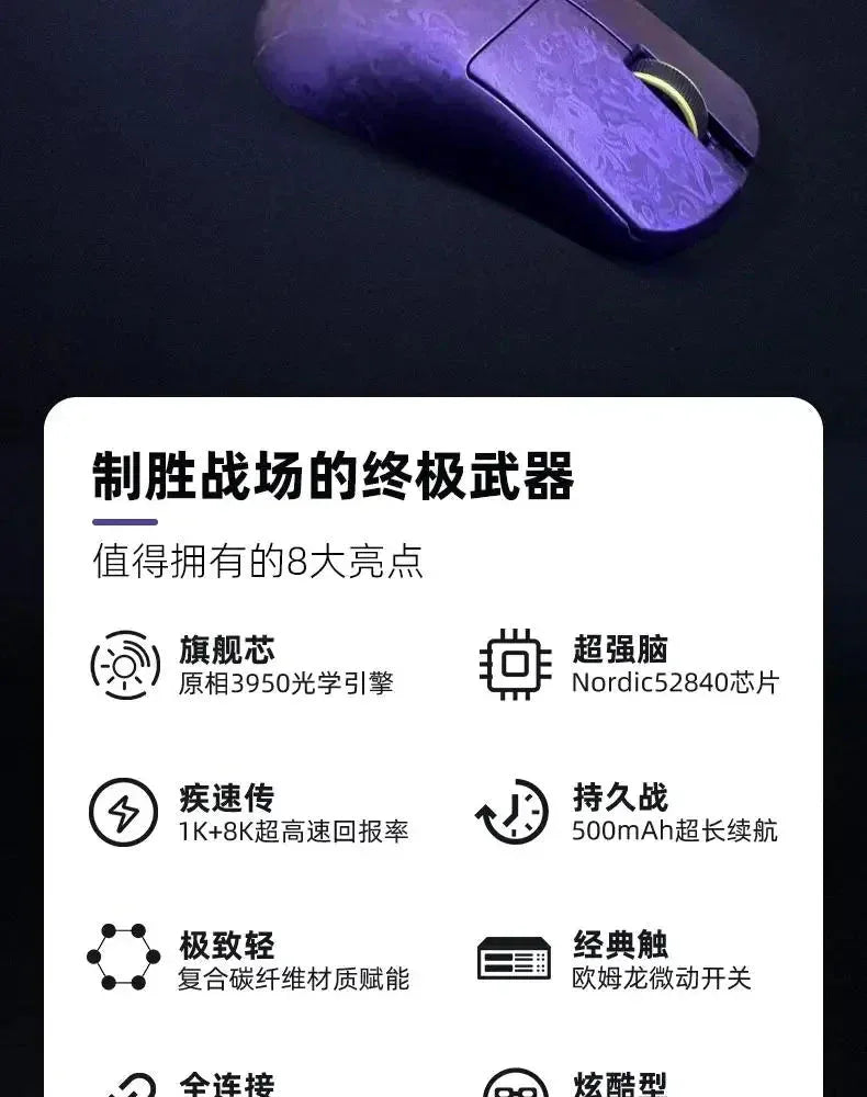 IPI Qi Pro Gaming Mouse Carbon Fibre Paw3950™ - RS Store