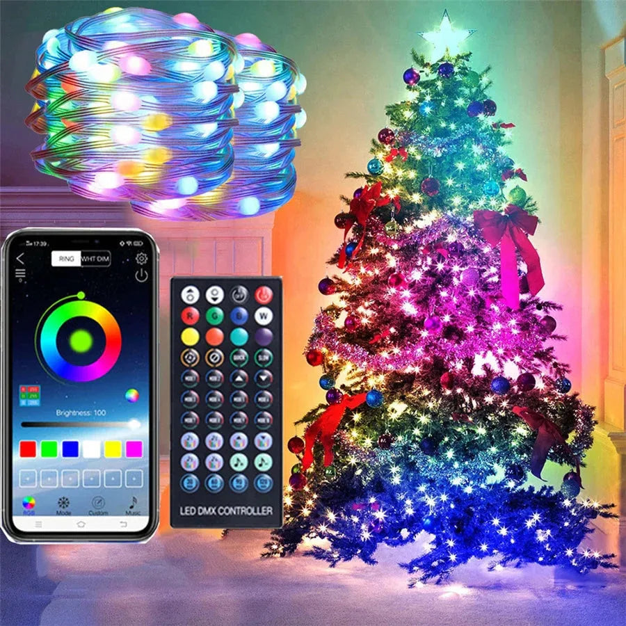 10/20M Smart App Control Christmas Tree String Lights PAMNNY™ - RS Store