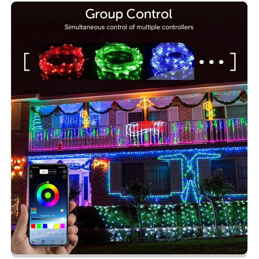 10/20M Smart App Control Christmas Tree String Lights PAMNNY™ - RS Store