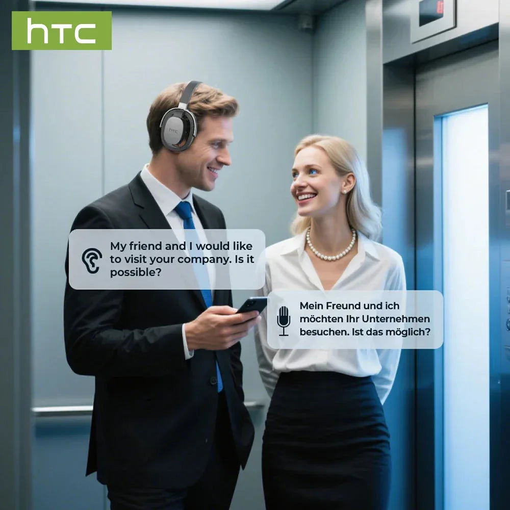 Over-ear Headphones 134 Languages Translation Earphones Htc™ - RS Store