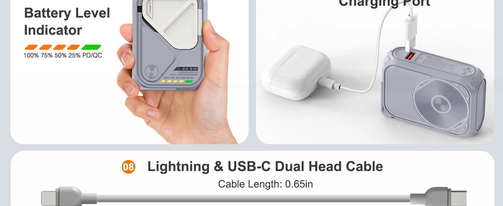 10000mAh Magnetic Wireless Power Bank Prunus™