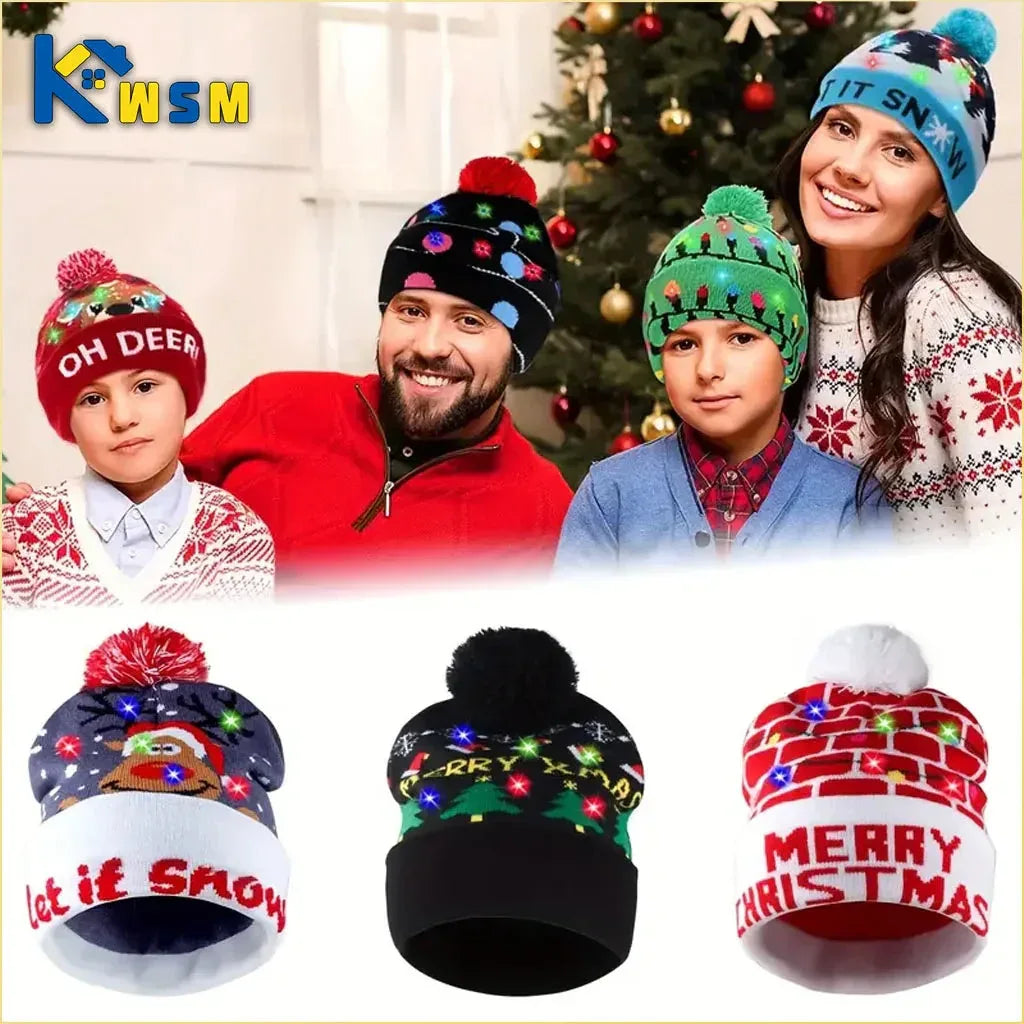 Christmas LED Knit Hat Light-Up Beanie™ - RS Store