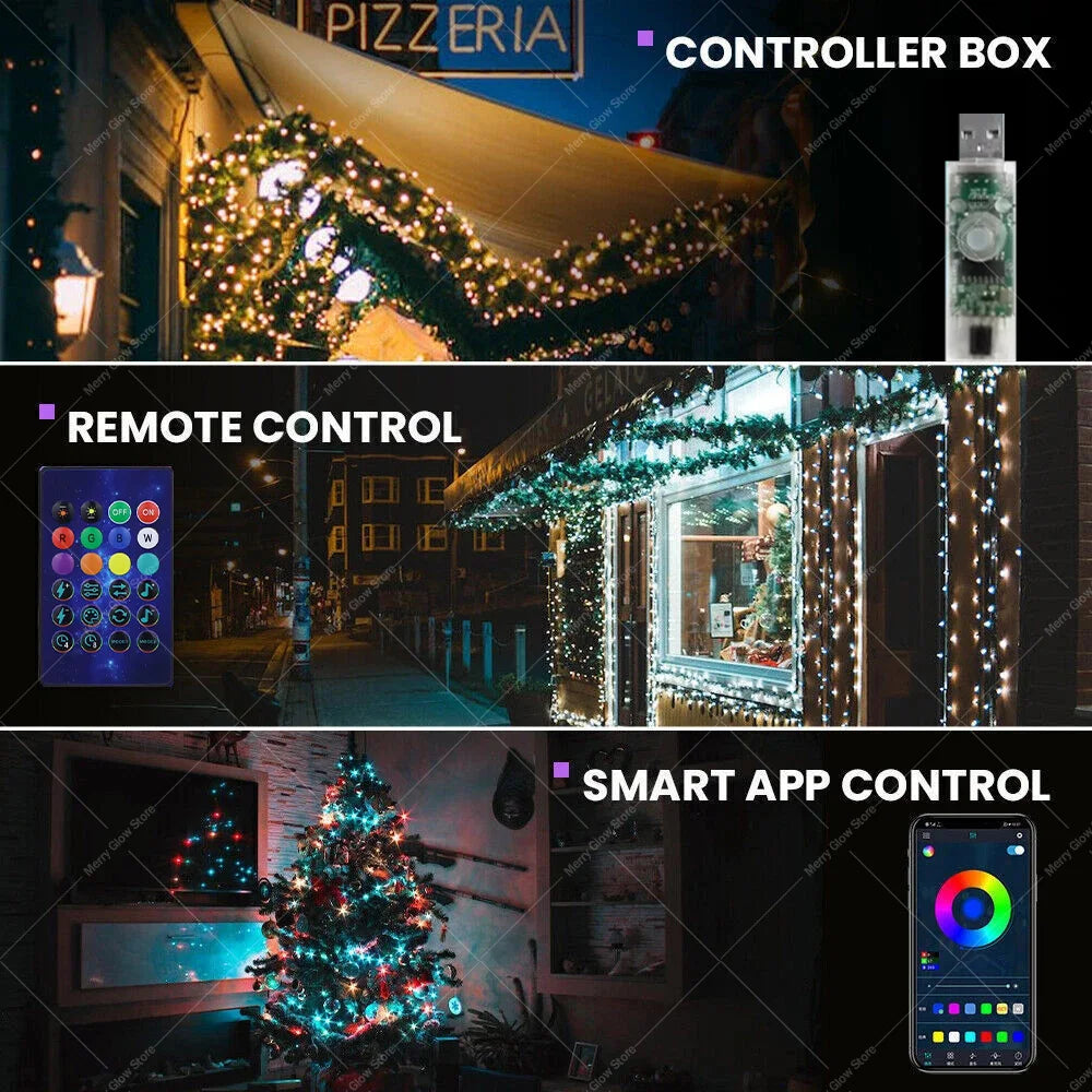10M LED String Lights Smart Bluetooth Remote Control™