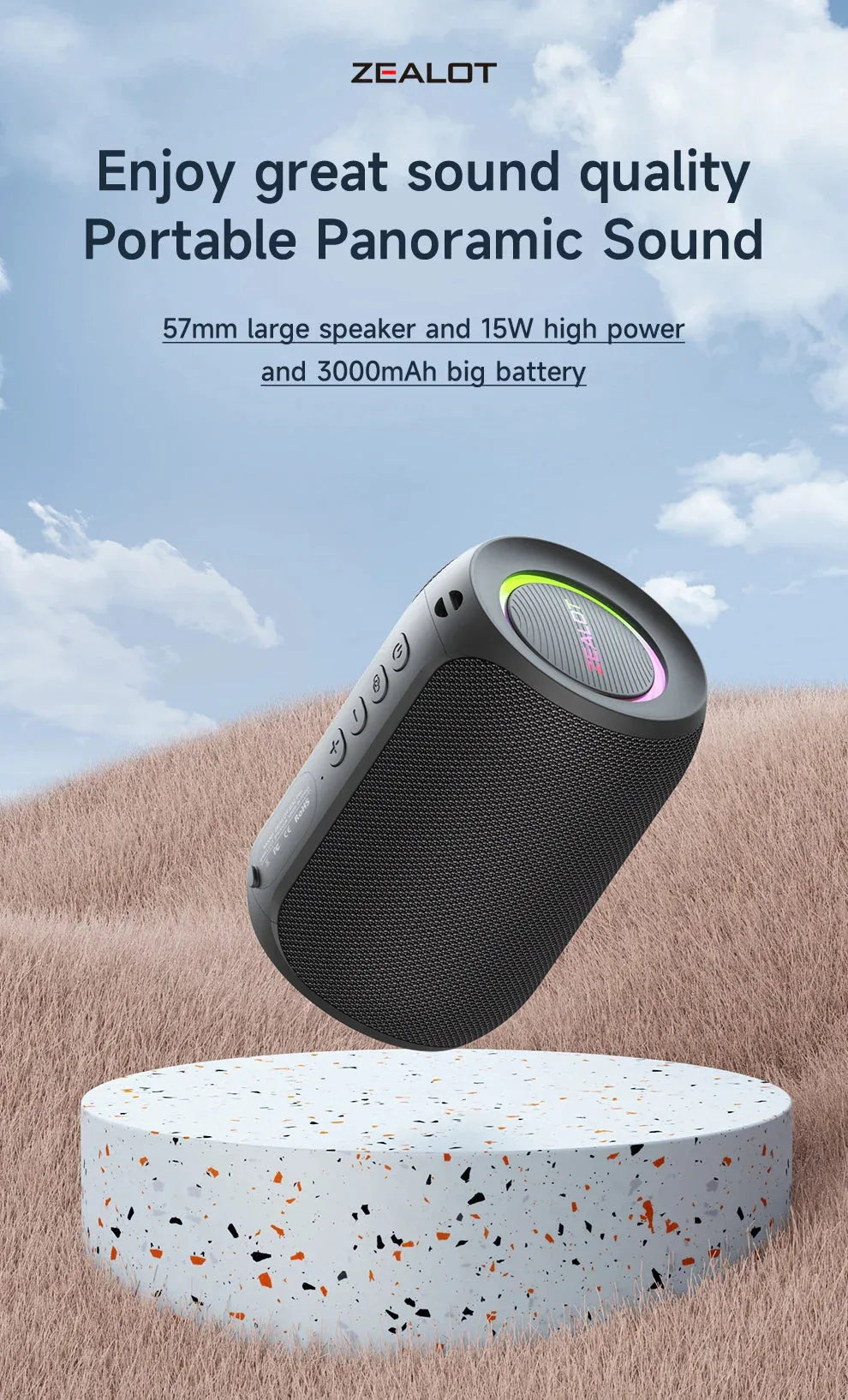 ZEALOT S32PRO 15W Portable Bluetooth Speaker™ - RS Store
