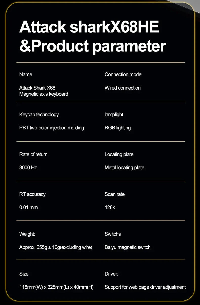 Magnetic Gaming Keyboard ATTACK SHARK™ - RS Store