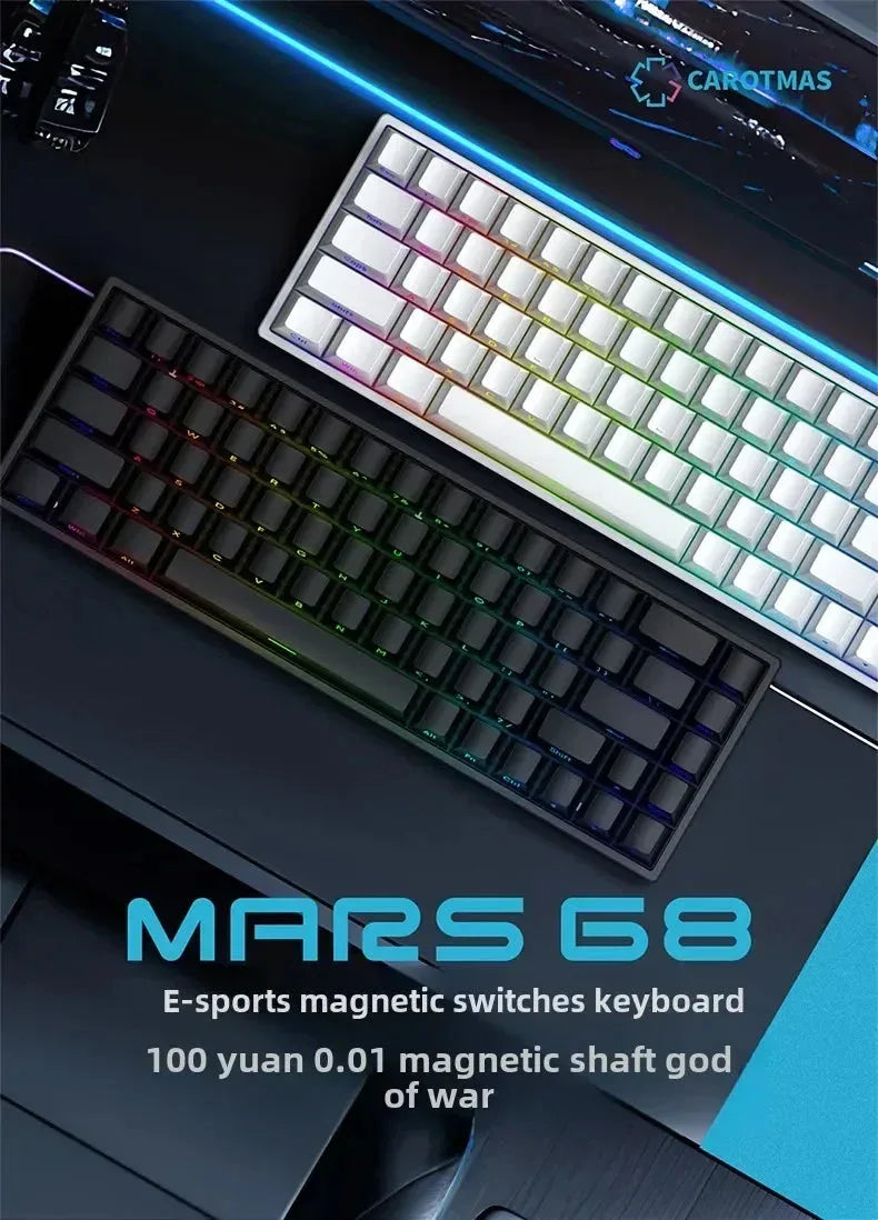 Mars68 PRO Magnetic Switch Gaming Keyboard Attach Shark™ - RS Store