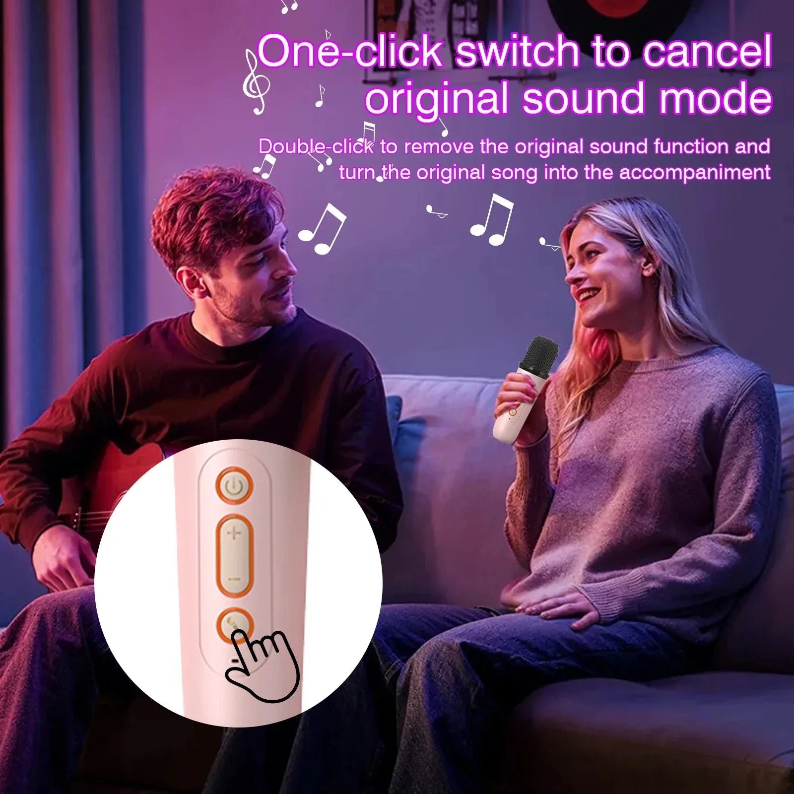 2 Microphones, Variable Pitch Bluetooth Karaoke™ - RS Store