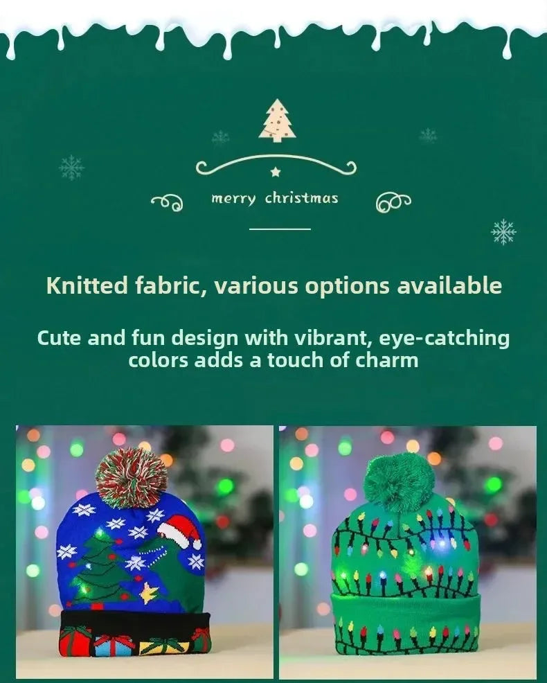 Christmas LED Knit Hat Light-Up Beanie™ - RS Store