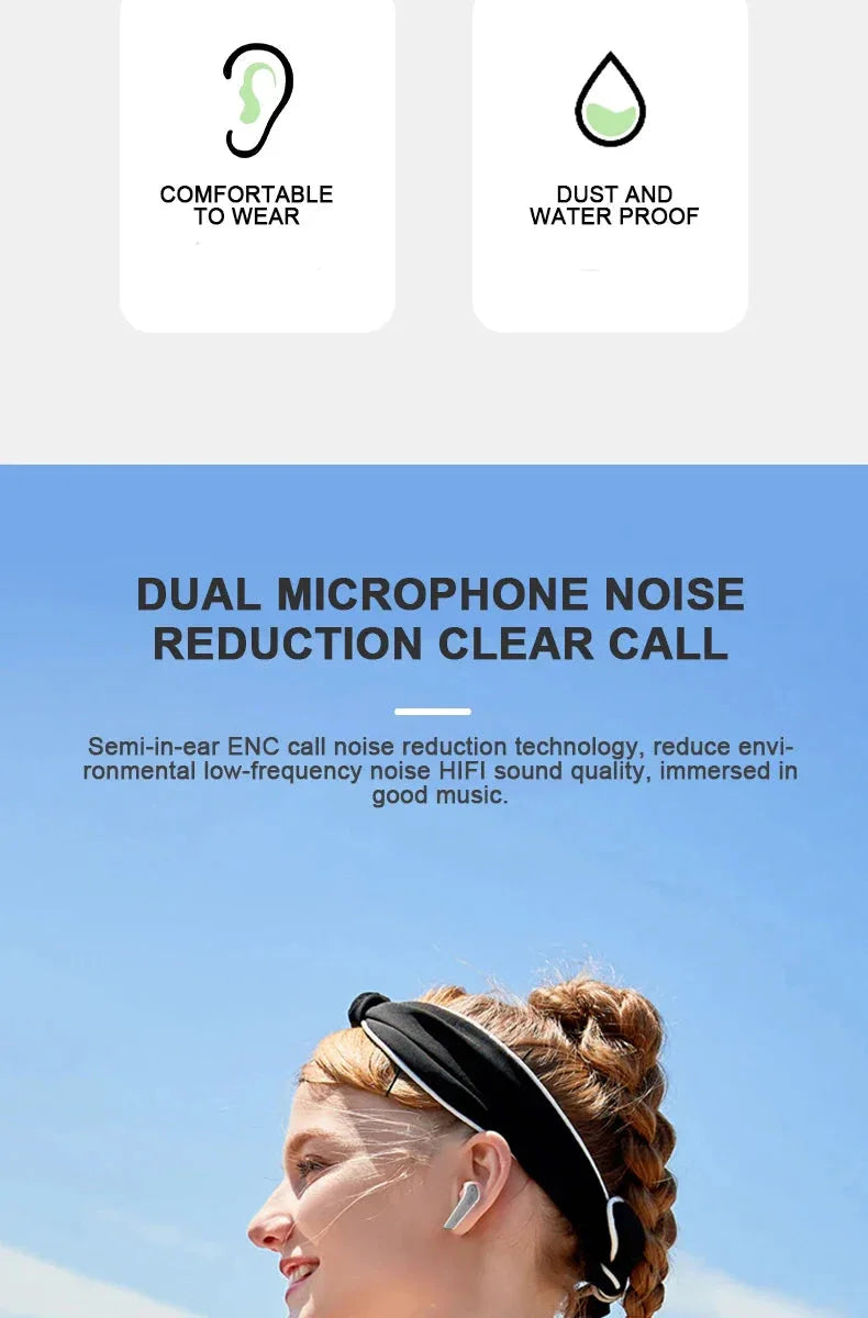 Bluetooth 5.3 Earbuds Stereo Bass™ - RS Store