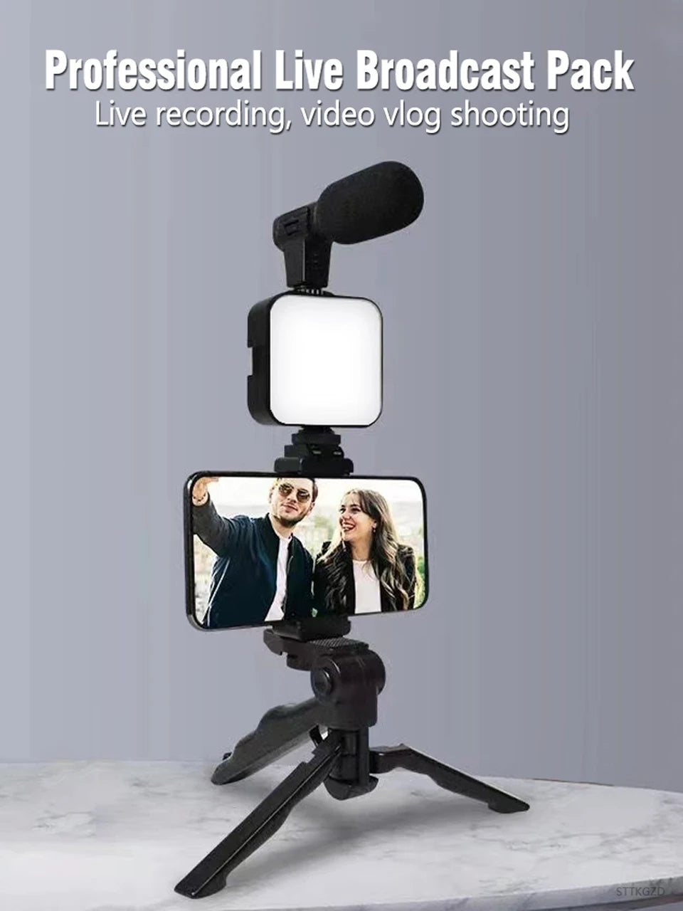 Smartphone Vlogging Kit With Tripod Phone Holder Sttkgzd™