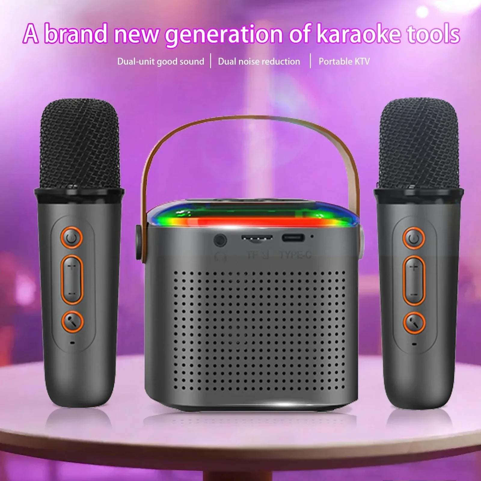 2 Microphones, Variable Pitch Bluetooth Karaoke™ - RS Store