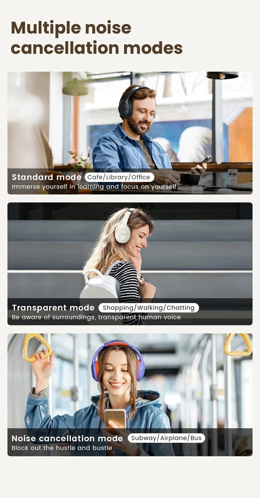 S35 ANC Wireless Headphones Haylou™ - RS Store