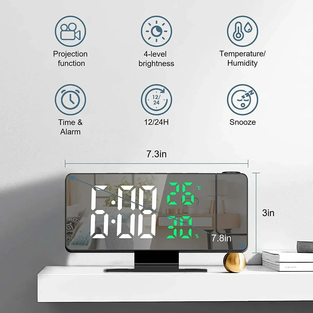 LED Digital Projection Alarm Clock™ - RS Store