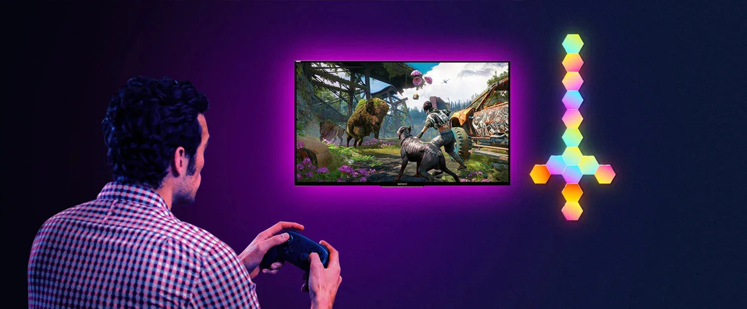 RGB Smart Hexagonal Wall Lamp Toucloud™ - RS Store