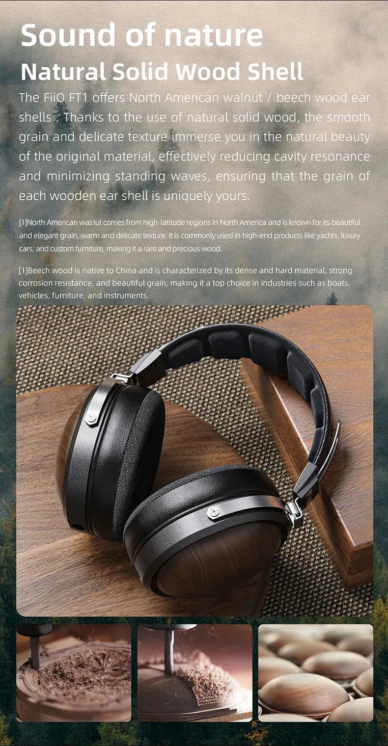 Closed-Back Over-Ear Headphones FiiO™ - RS Store