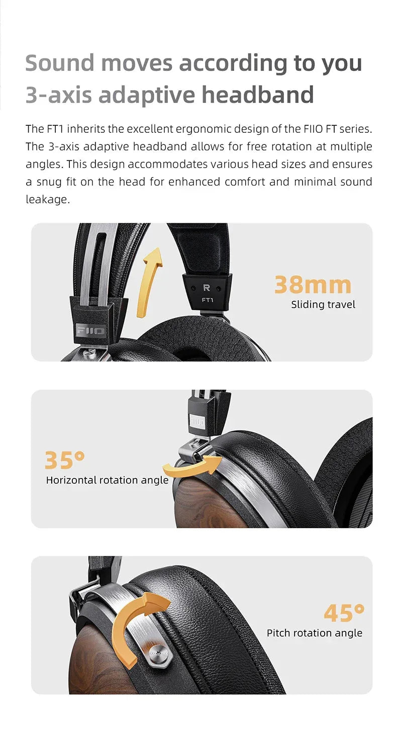 Closed-Back Over-Ear Headphones FiiO™ - RS Store