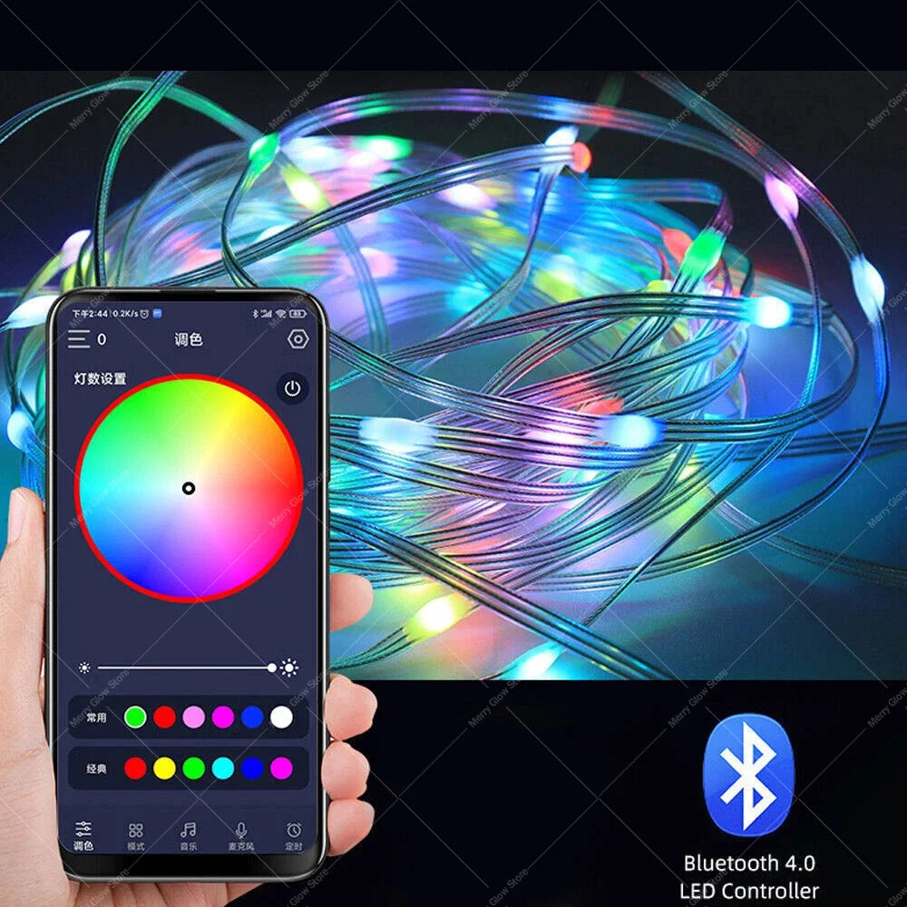 10M LED String Lights Smart Bluetooth Remote Control™