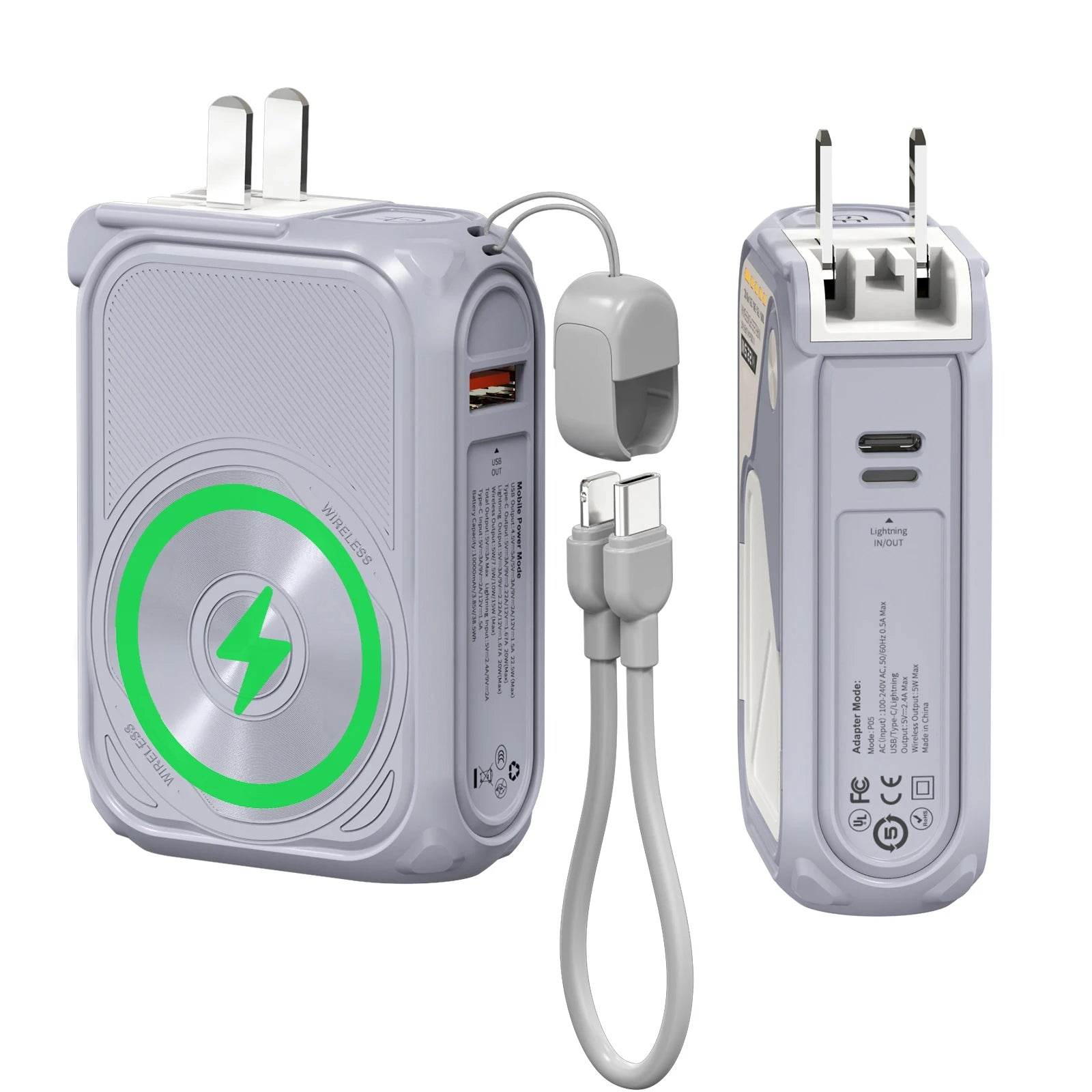 10000mAh Magnetic Wireless Power Bank Prunus™