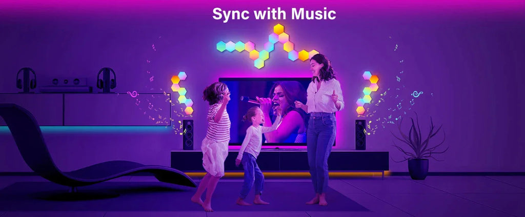 RGB Smart Hexagonal Wall Lamp Toucloud™ - RS Store