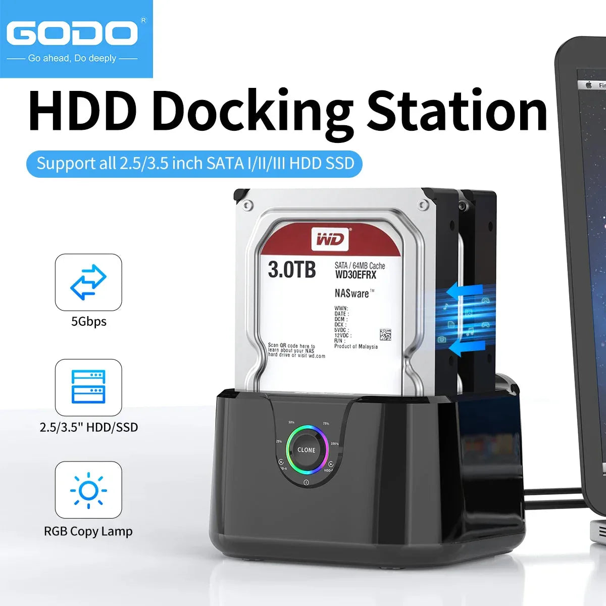 GODO Hard Drive Docking Station™ - RS Store